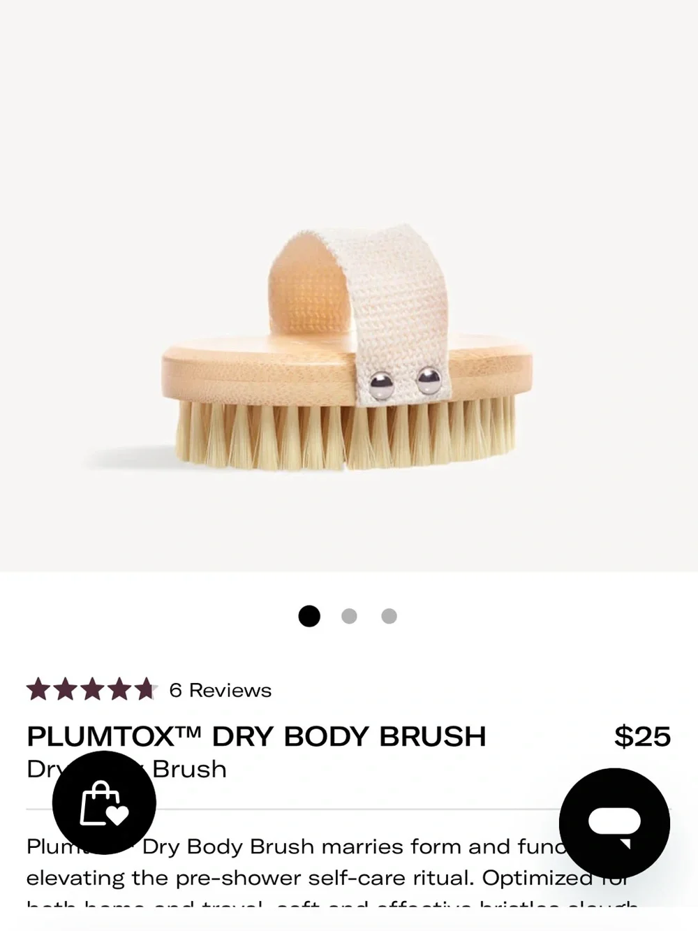 Le Prunier Plumtox Dry Body Brush new in Box